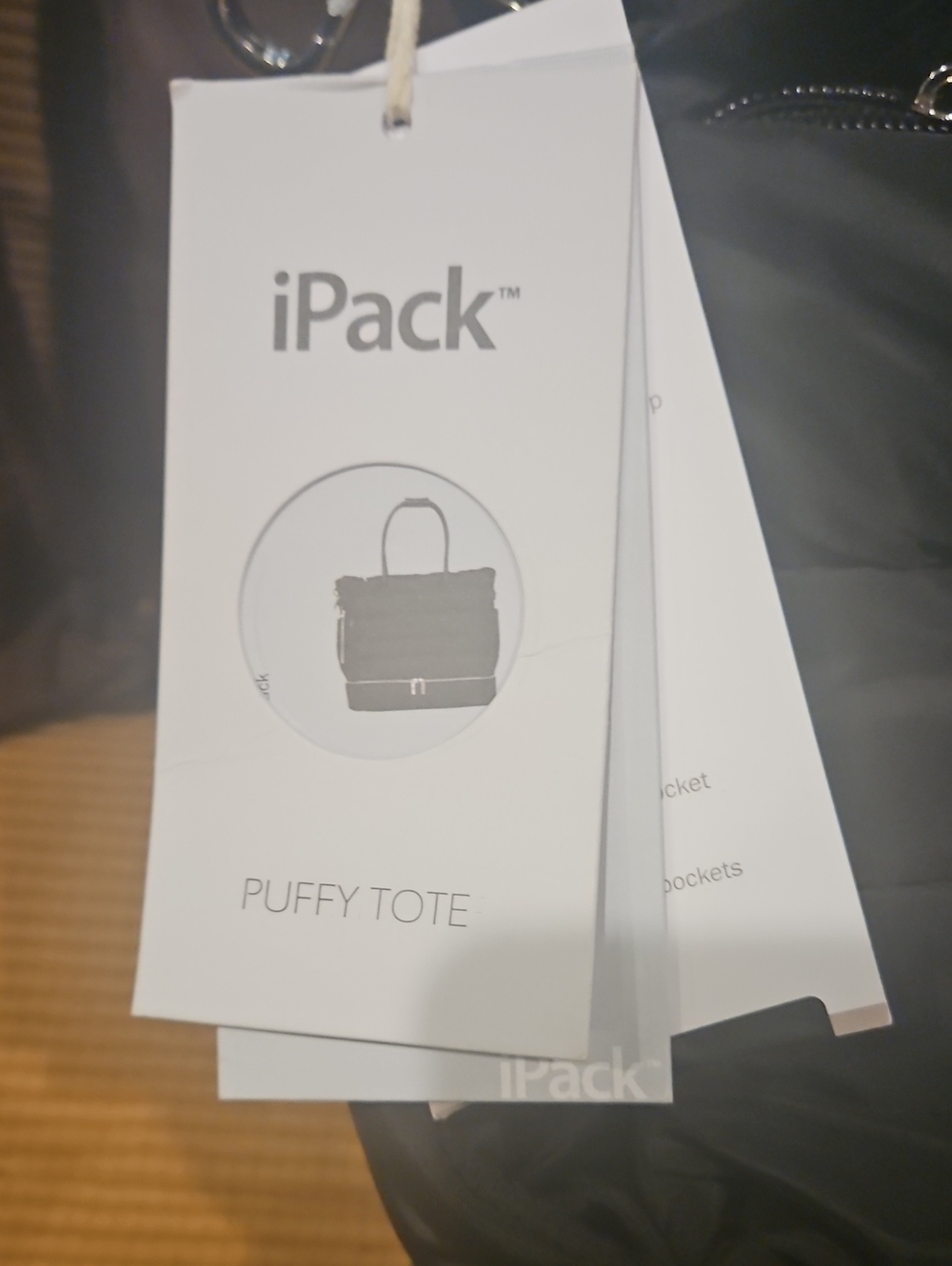 Puffy Tote in Black